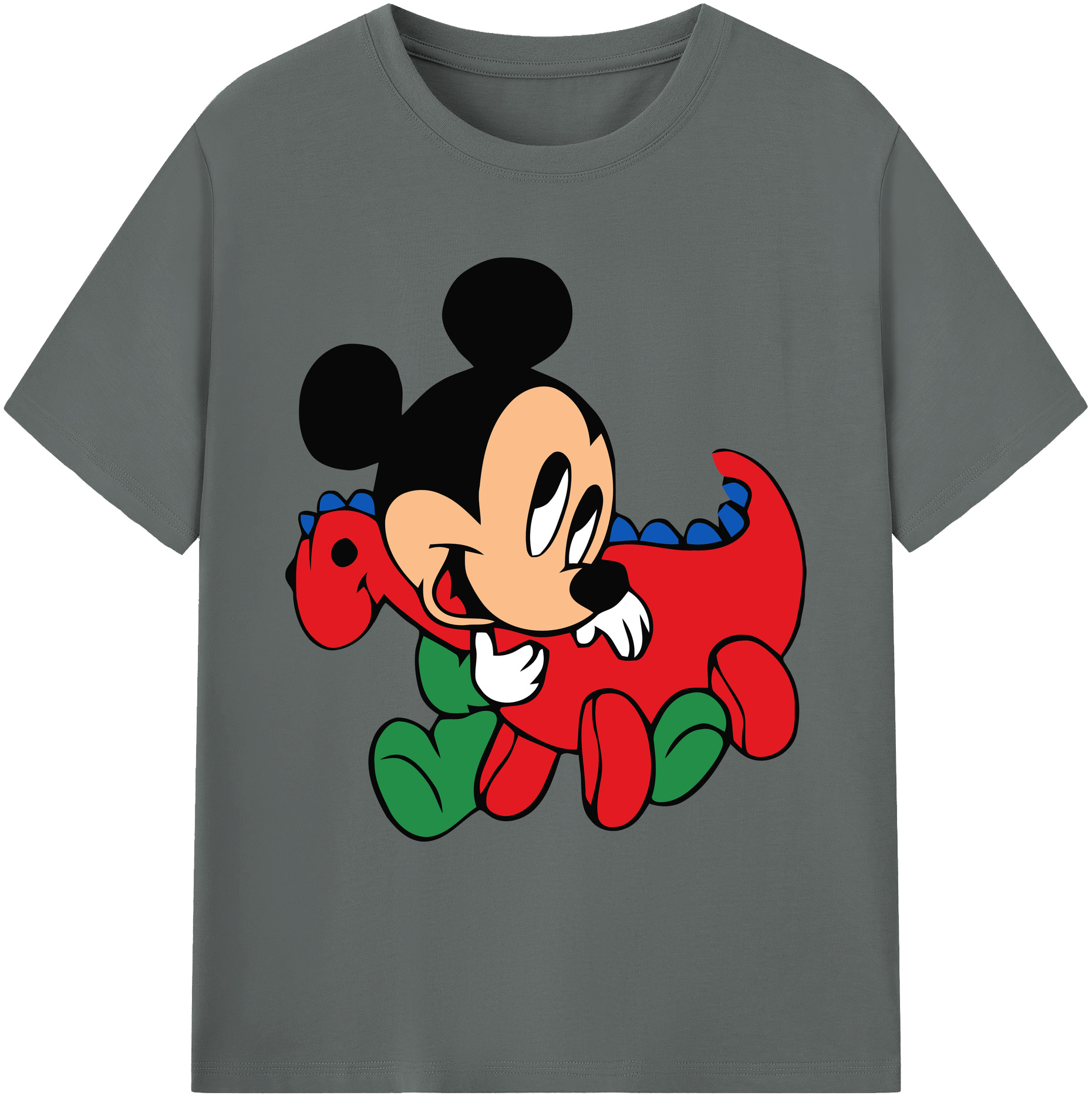 ミッキーマウス Mickey Mouse 綿100％ メンズ半袖Tシャツ｜肌触りやわらか＆通気性
